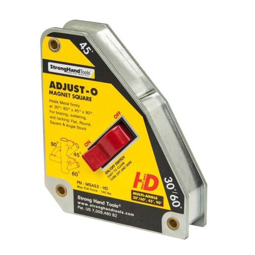 Strong Hand Tools MSA53-HD Magnet-Schwei&szlig;winkel Adjust-O&trade; mit Ein/Aus Schalter