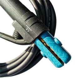 Schwei&szlig;kabel mit Elektrodenhalter 16 mm&sup2;, 9 mm Dorn, L&auml;nge 4 m