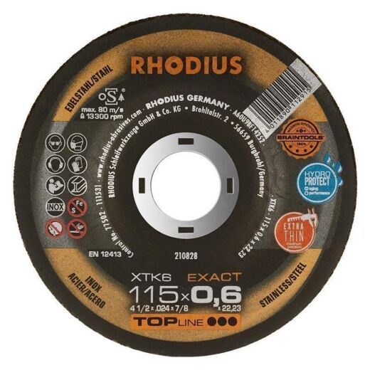 Rhodius XTK6 Exact 115 x 0,6 mm Trennscheibe VPE = 50 Stck.