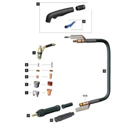 Trafimet D&uuml;senhalter ErgoCut S65 - Barracuda 45i VPE = 2 Stck.