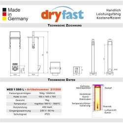Dryfast WED 1/350 L Elektrodentrockner