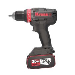 Kress 20V Akkuschrauber 65Nm mit 2x 4.0Ah Akku &amp; Stapelbox - KUA72.1