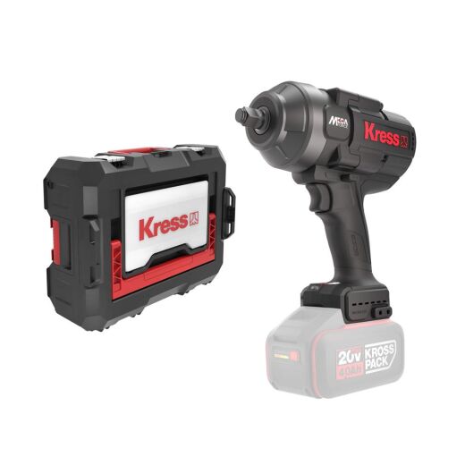 Kress 20V Akku Schlagschrauber 1/2&quot; 1700Nm ohne Akku, mit Stapelbox - KUB33.91