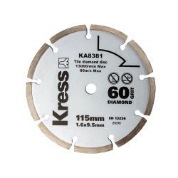Kress 115mm 60 Grit diamond blade - KA8381