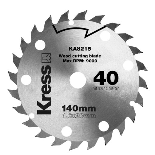 Kress 140mm 40T TCT blade - KA8215