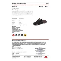 Hase S1 Sicherheitsschuhe MONZA ESD aus atmungsaktivem Mesh-Gewebe