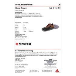 Hase S3 Sicherheitsschuhe NEPAL BROWN aus gefettetem Nubukleder