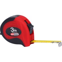 KS TOOLS Bandmaß mit Feststeller, schwarz-rot,...