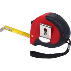KS TOOLS Bandmaß mit Feststeller, schwarz-rot,...
