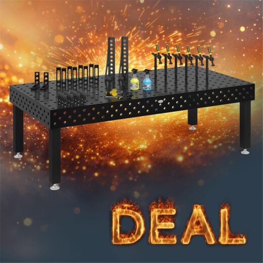 Siegmund Schwei&szlig;tisch Retro 2400x1200x200 inkl. Zubeh&ouml;r, System 28