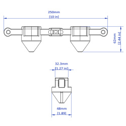 Strong Hand Tools MAP200 magnetischer Ausrichtungsstift für Rohre